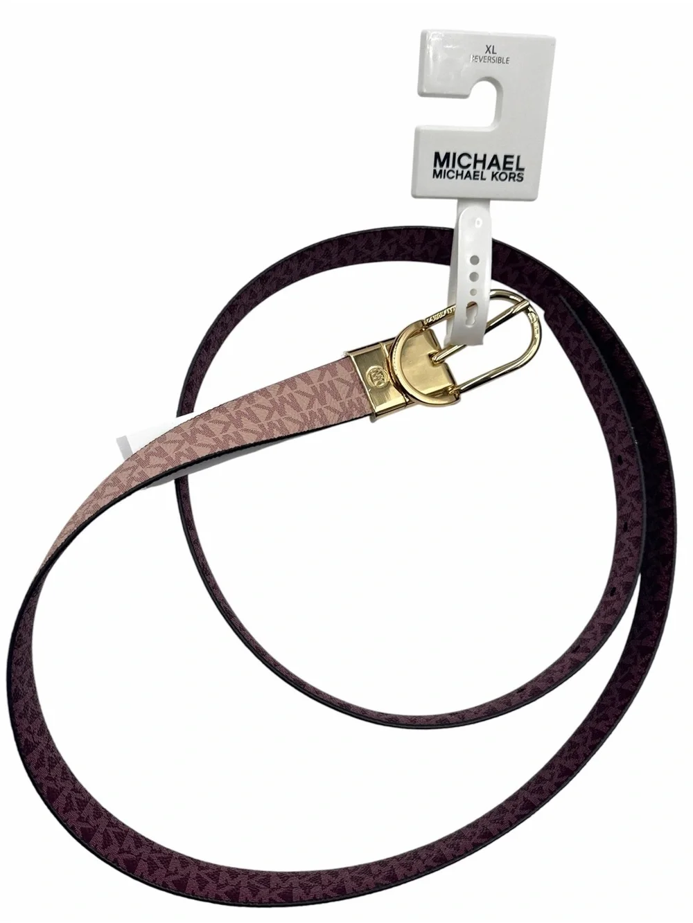 MICHAEL Michael Kors Women's Twist Reversible Belt Size XL